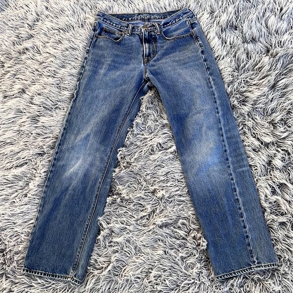 Lands' End Denim Jeans Regular Fit Coupe Simple Womens 30 100% Cotton Petite - Picture 3 of 9